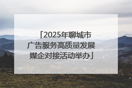 2025年聊城市广告服务高质量发展媒企对接活动举办