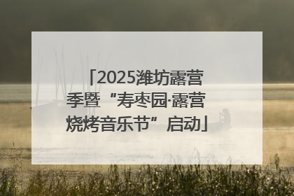 2025潍坊露营季暨“寿枣园·露营烧烤音乐节”启动