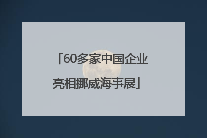 60多家中国企业亮相挪威海事展