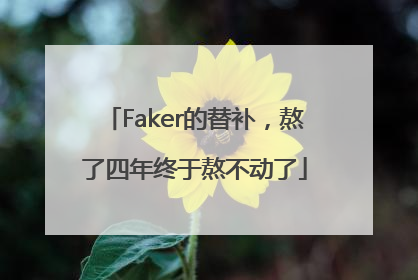 Faker的替补，熬了四年终于熬不动了