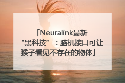 Neuralink最新“黑科技”：脑机接口可让猴子看见不存在的物体